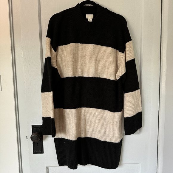 Striped Sweater Dress - Picture 1 of 5